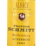 �tiquette du  Fran�ois Schmitt - Auxerrois Bollenberg