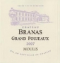 tiquette de Chteau Branas Grand Poujeaux 