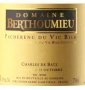 tiquette de Domaine Berthoumieu - Charles de Batz - Vendanges d'Octobre 