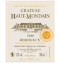 tiquette de Chteau Haut-Mondain - Bordeaux 