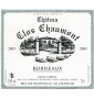tiquette de Chteau Clos Chaumont - Bordeaux Blanc 