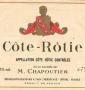tiquette de M. Chapoutier - Cte Rotie