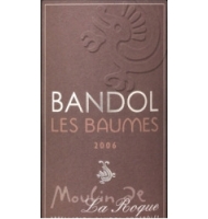 Étiquette du Moulin de la Roque - Les Baumes - Rouge