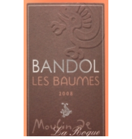 Étiquette du Moulin de la Roque - Les Baumes - Rosé