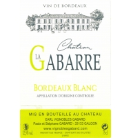 Étiquette du Château la Gabarre - Blanc 