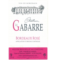 Étiquette du Château la Gabarre - Rosé 