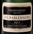 Étiquette du J&L Charlemagne - Chardonnay Brut Bio