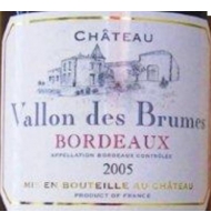 Étiquette du Château Vallon des Brumes 