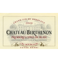 Étiquette du Château Berthenon - Cuvée Henri 