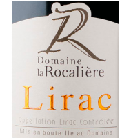 Étiquette du Domaine la Rocalière - Lirac - Rouge 