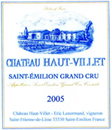 Étiquette du Château Haut-Villet 
