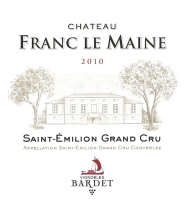 Étiquette du Château Franc le Maine 