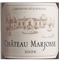 Étiquette du Château Marjosse - Bordeaux rouge 