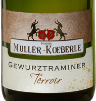 Étiquette du Muller Koeberlé - Gewurztraminer - Terroir