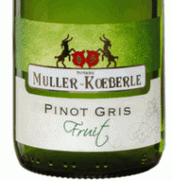 Étiquette du Muller Koeberlé - Pinot gris - Vieilles vignes