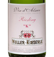 Étiquette du Muller Koeberlé - K