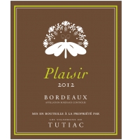 Étiquette du Les Vignerons de Tutiac - Plaisir - Blanc