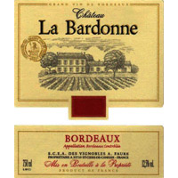 Étiquette du Château la Bardonne 