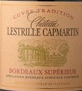 Étiquette du Château Lestrille Capmartin - Cuvée Tradition 