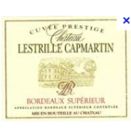 Étiquette du Château Lestrille Capmartin - Cuvée Prestige 