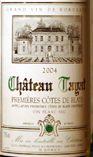 Étiquette du Château Tayat - Blanc Sec 