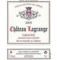 Étiquette du Château Lagrange - Graves 