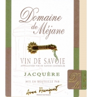 Étiquette du Domaine de Méjane - Jacquére 