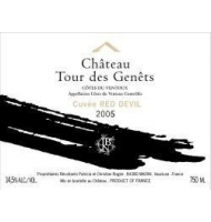 Étiquette du Château Tour des Genêts - Cuvée Red Devil 