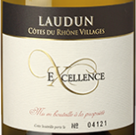 Étiquette du Les Vignerons de Laudun Chusclan - Excellence - Blanc
