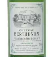 Étiquette du Château Berthenon - Blanc 