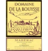 Étiquette du Domaine de la Bouysse - Mazérac 