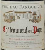 Étiquette du Château Fargueirol - Rouge 