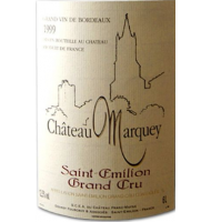 Étiquette du Château Marquey 
