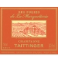 Étiquette de Taittinger - Les Folies de la Marquetterie