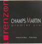 �tiquette de Domaine Lorenzon - Champs Martin - Rouge 