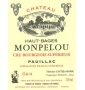 Étiquette de Château Haut Bages Monpelou 