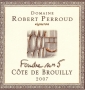 �tiquette de Robert Perroud - Foudre N�5