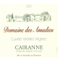 �tiquette de Domaine des Amadieu- Cuv�e Vieilles Vignes 