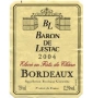 �tiquette de Baron de Lestac - Rouge