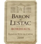 tiquette de Baron de Lestac - Blanc