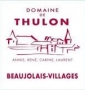 tiquette de Domaine de Thulon - Beaujolais villages 