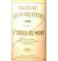 �tiquette de Ch�teau Les Marcottes 