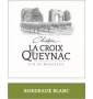 �tiquette de Ch�teau la Croix de Queynac - Blanc 
