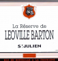 tiquette de La Rserve de Loville Barton