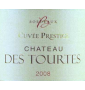 �tiquette de Ch�teau des Tourtes - Cuv�e Prestige - Rouge 