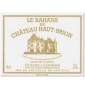 Étiquette de Château Bahans Haut-Brion 