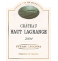 tiquette de Chteau Haut Lagrange - Blanc 