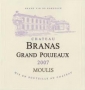 �tiquette de Ch�teau Branas Grand Poujeaux 