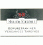tiquette de Muller Koeberl - Gewurztraminer - Vendanges tardives