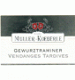 �tiquette de Muller Koeberl� - Gewurztraminer - Vendanges tardives